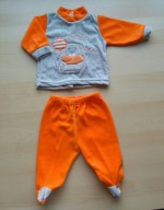 Tutina completo clinica in ciniglia piccolo bebe.