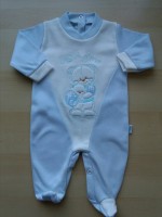 Immagine tutina neonato in cotone interlock sogni d'oro
