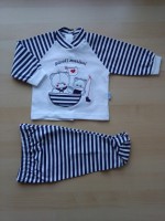 Immagine tutina neonato completo clinica in cotone jersey piccoli marinai