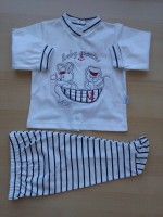 Immagine tutina completo in cotone baby marins