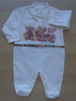 Immagine tutina cotone jersey orsacchiotti peluche