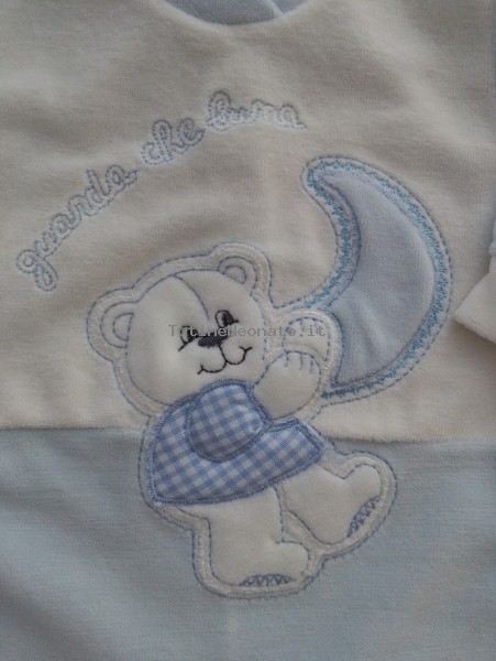 tutina in ciniglia orsetto guarda che luna  2