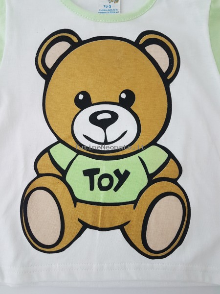 tutina completino cotone jersey orso toy  2