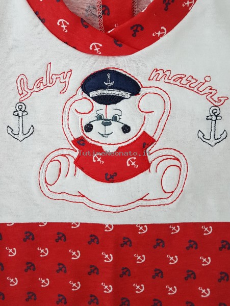 tutina pagliaccetto cotone baby marins  2