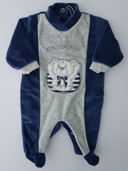 tutina ciniglia coccolone  Blu 0-1 mese