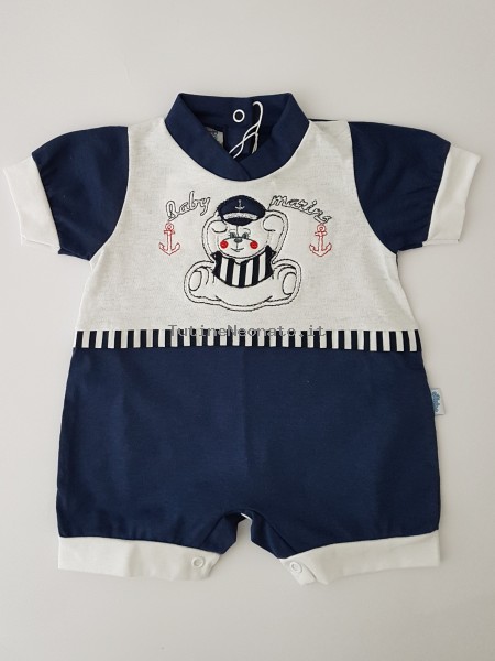 tutina pagliaccetto baby marins  Blu Taglia primi giorni