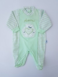Immagine tutina neonato in jersey amori