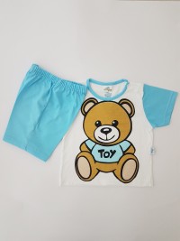 Immagine tutina completino cotone jersey orso toy