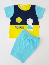 Immagine tutina completo cotone jersey sole smile