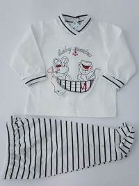 Immagine tutina completo in cotone baby marins
