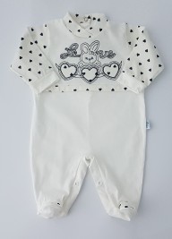 Immagine tutina cotone jersey coniglietta love