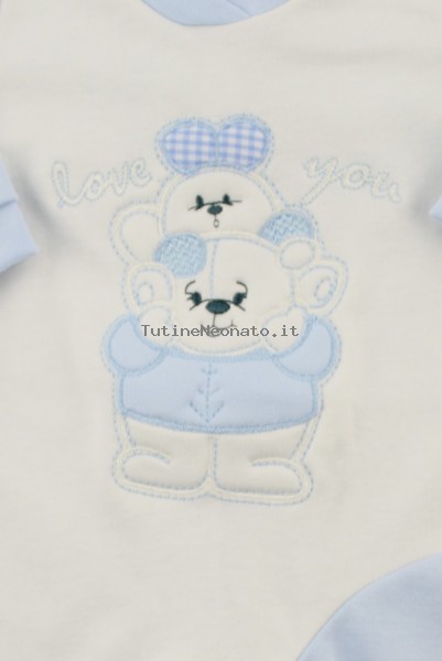 Tutina interlock orsetto con coniglietto 2