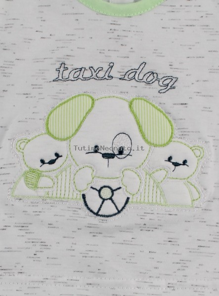tutina completo cotone jersey taxi dog  2
