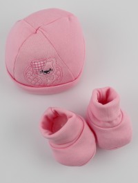 Immagine cappello e scarpine cotone gattino cappello