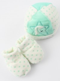Immagine cappello e scarpine ciniglia orso e stellina