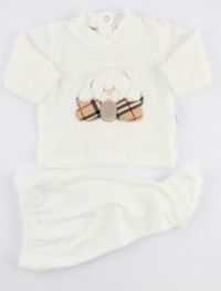 Immagine tutina completo in ciniglia bear fiocco