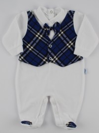 Immagine tutina ciniglia gilet scozzese