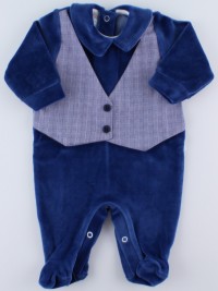Immagine tutina ciniglia gilet tessuto