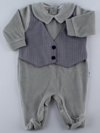 Immagine tutina ciniglia gilet tessuto