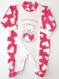 Immagine tutina cotone jersey orsetto cuoricino mio
