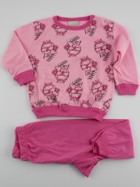 Immagine tutina pigiama jersey gufetta con occhiali