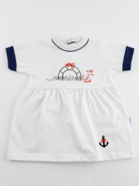 Immagine tutina vestina cotone marine