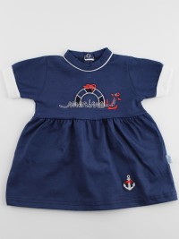 Immagine tutina vestina cotone marine