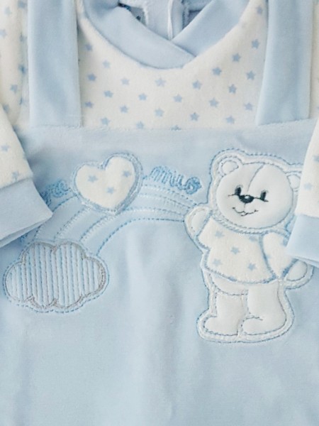 tutina in ciniglia orsetto e arcobaleno  2