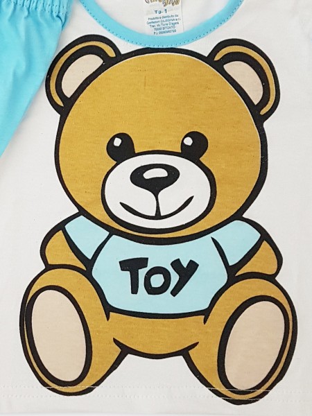 tutina completino cotone jersey orso toy  3