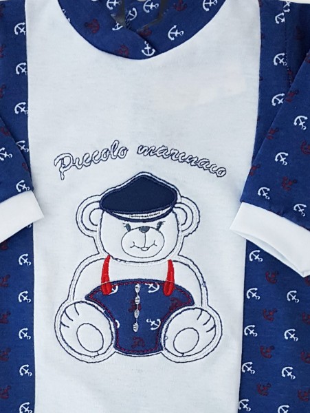 tutina cotone jersey piccolo marinaio  2