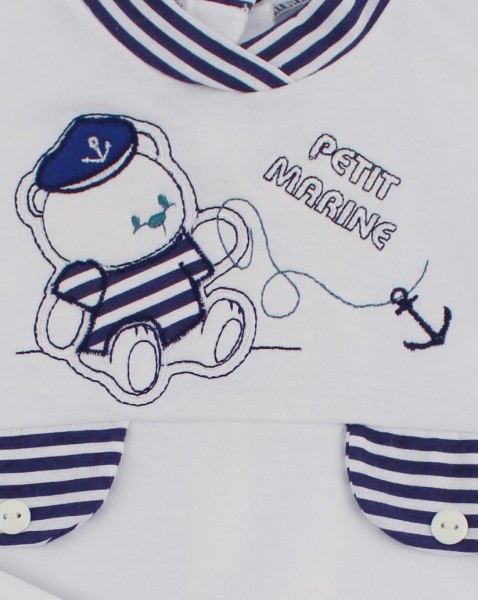 tutina completo jersey orso petit marine  2