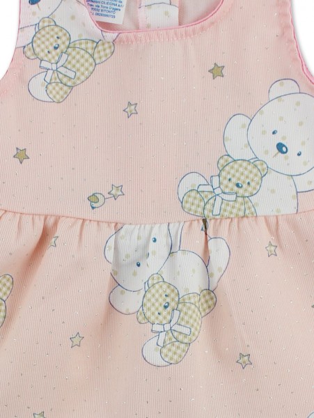 tutina vestina cotone piquet orsi e stelline  2