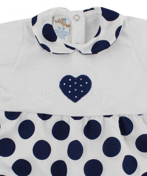 tutina pagliaccetto cuori e pois  2