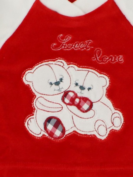 tutina completo in ciniglia sweet love  2