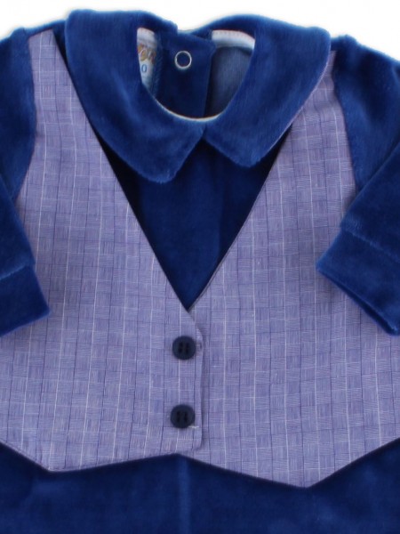 tutina ciniglia gilet tessuto 2