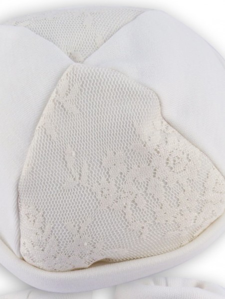 cappello e scarpine cotone pizzo 2