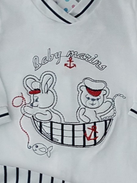 tutina completo in cotone baby marins  2