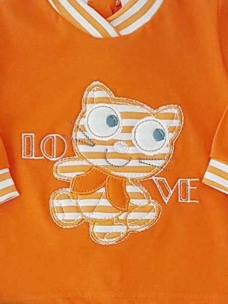 tutina completo in cotone love  2