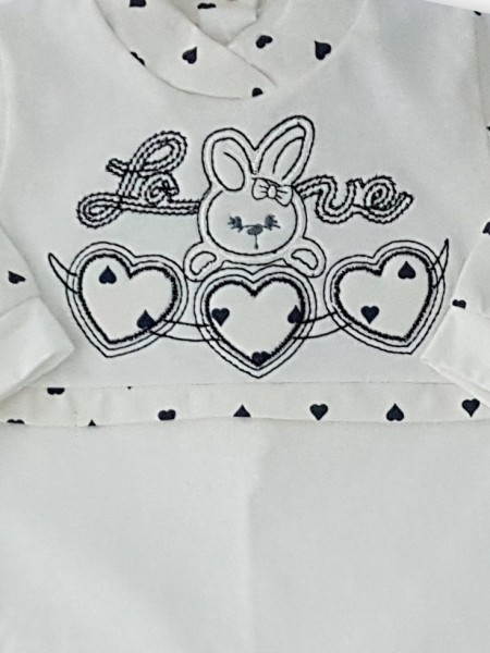 tutina cotone jersey coniglietta love  2