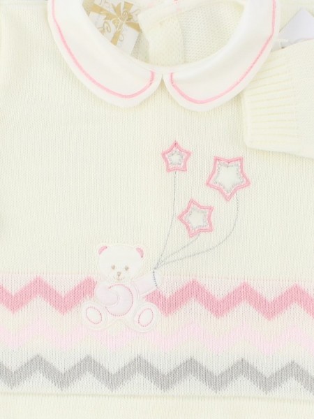 completino misto lana orsetto con stelle  3