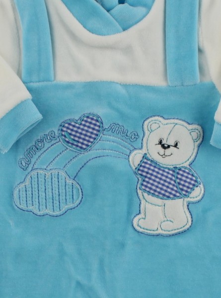 tutina in ciniglia orsetto arcobaleno cuore  2