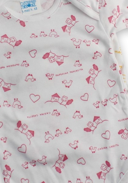 body mezza manica in cotone stampato  3