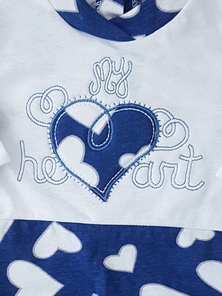 tutina cotone jersey my heart  2