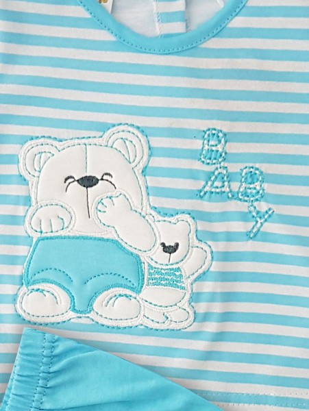 tutina completo cotone jersey orsi baby  2