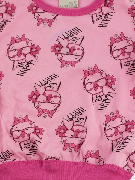 tutina pigiama jersey gufetta con occhiali 4