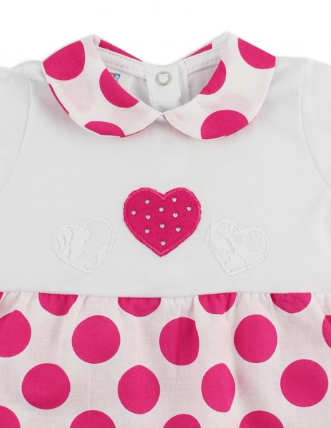 tutina pagliaccetto cuori e pois  2