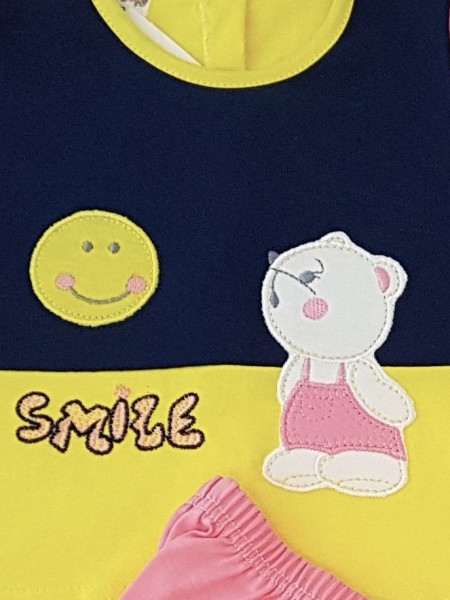 tutina completo cotone jersey sole smile  2