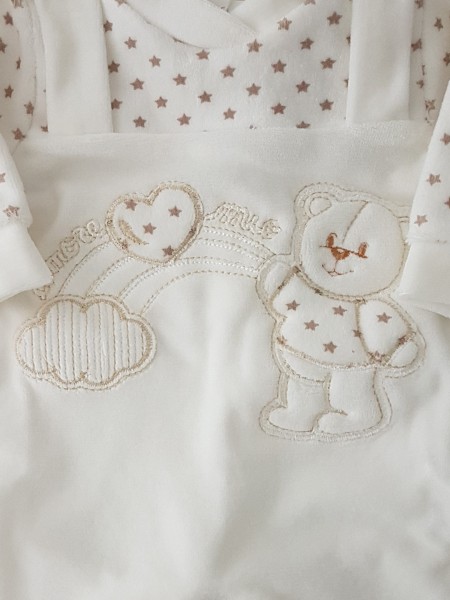 tutina in ciniglia orsetto e arcobaleno  2