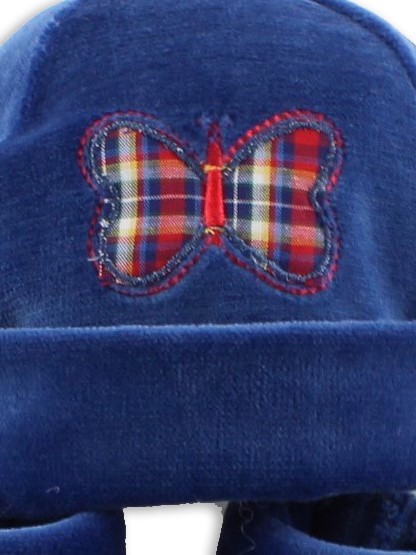 cappello e scarpine ciniglia farfalla 2