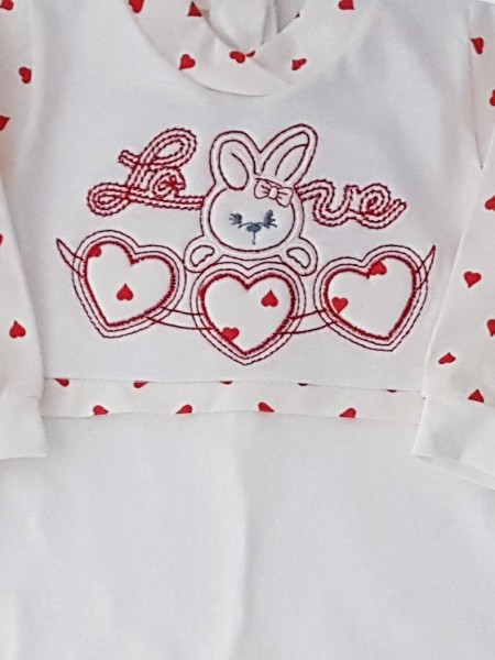 tutina cotone jersey coniglietta love  2